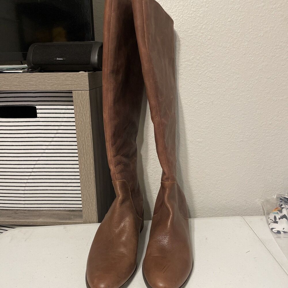 Lucky brand Women’s Knee high Brown Leather Boots Size 12M